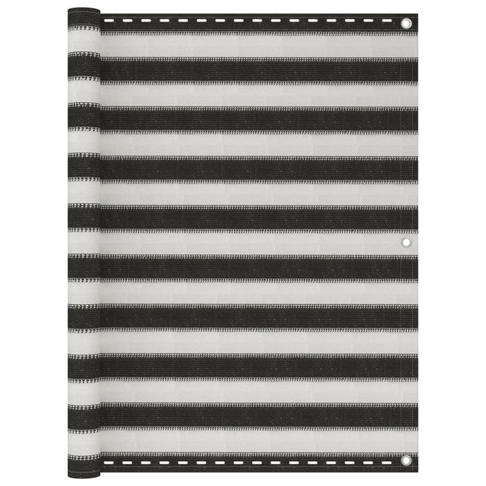 Paravento da Balcone HDPE 120x500 cm Antracite e Bianco