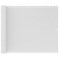 Schermo Frangivista per Balcone Bianco 75x500 cm in HDPE