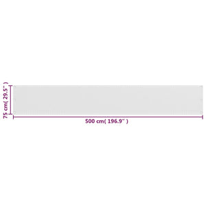 Schermo Frangivista per Balcone Bianco 75x500 cm in HDPE 310862