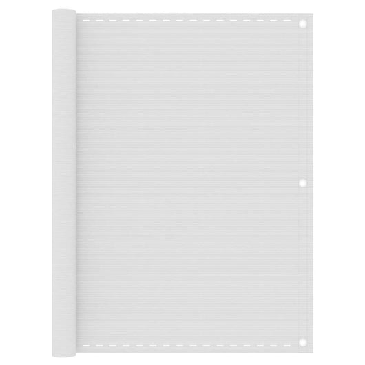 Paravento da Balcone Bianco 120x500 cm in HDPE