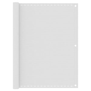 Paravento per balcone protezione privacy schermo privacy 120 x 500 cm HDPE bianco 02_0010044