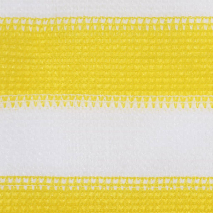 Paravento per balcone protezione privacy schermo privacy 120 x 600 cm HDPE giallo e bianco 02_0010210