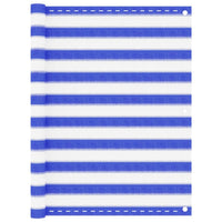 Paravento da Balcone Blu e Bianco 120x400 cm in HDPE