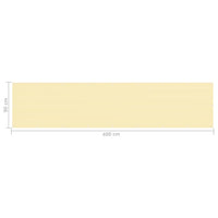 Paravento da Balcone Beige 90x400 cm in HDPE cod mxl 19441