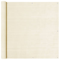 Schermo Frangivista per Balcone Crema 120x500 cm in HDPE cod mxl 16589