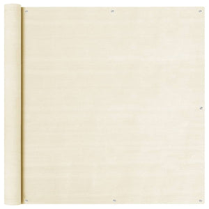 Schermo Frangivista per Balcone Crema 120x500 cm in HDPE cod mxl 16589