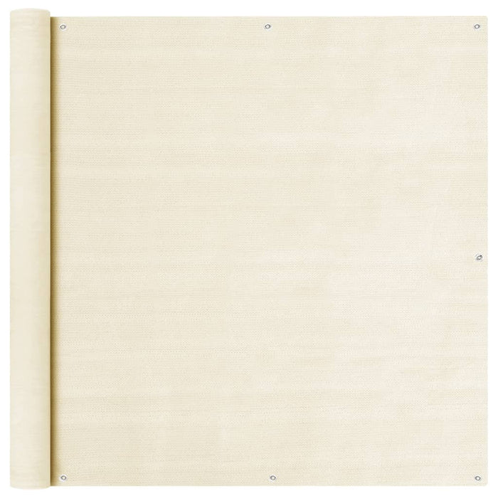 Schermo Frangivista per Balcone Crema 120x500 cm in HDPE cod mxl 16589