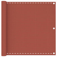 Paravento per balcone protezione privacy schermo privacy 90 x 300 cm HDPE terracotta 02_0010415