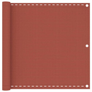 Paravento per balcone protezione privacy schermo privacy 90 x 300 cm HDPE terracotta 02_0010415