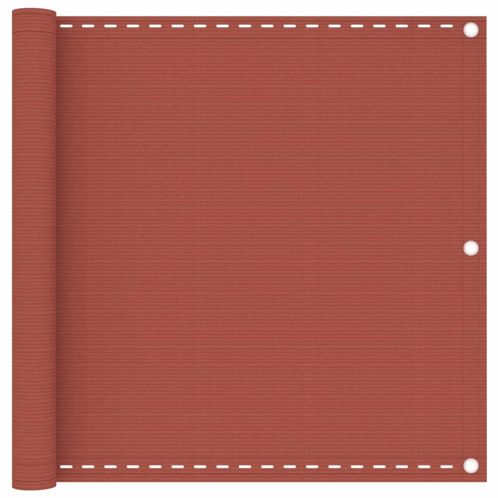 Paravento da Balcone Terracotta 90x300 cm in HDPE cod mxl 24466