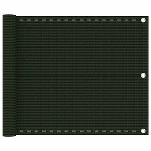 Schermo Frangivista per Balcone Verde Scuro 75x500 cm in HDPE cod mxl 19684