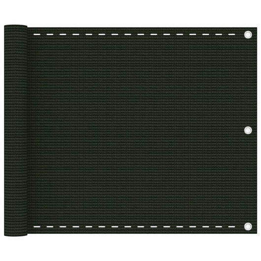 Schermo Frangivista per Balcone Verde Scuro 75x500 cm in HDPE cod mxl 19684