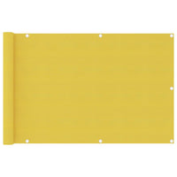 Paravento da Balcone Giallo 90x400 cm in HDPE
