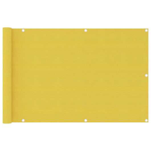Paravento da Balcone Giallo 90x400 cm in HDPE