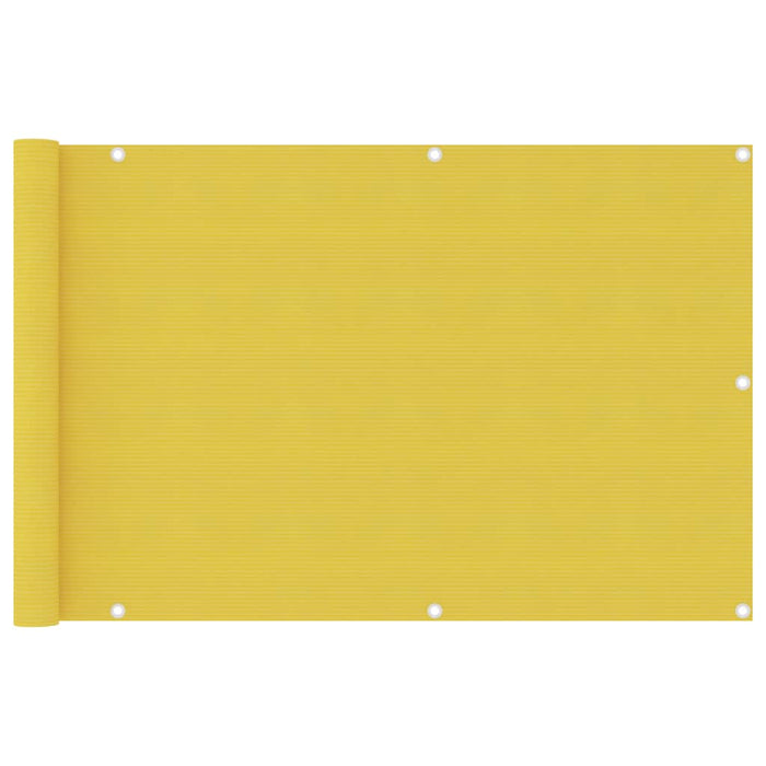 Paravento da Balcone Giallo 90x400 cm in HDPE