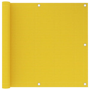 Paravento per balcone protezione privacy schermo privacy 90 x 600 cm HDPE giallo 02_0010205