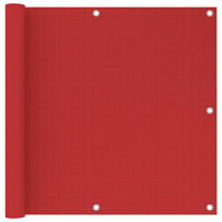 Schermo Frangivista per Balcone Rosso 90x300 cm in HDPE cod mxl 21019