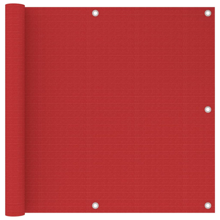 Schermo Frangivista per Balcone Rosso 90x500 cm in HDPE cod mxl 19624