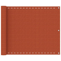 Paravento da Balcone Arancione 75x300 cm in HDPE