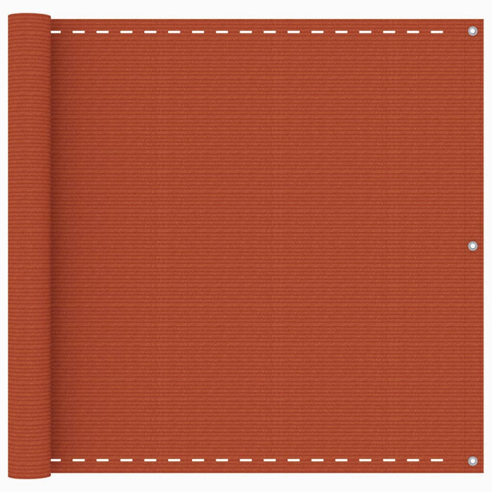 Paravento per balcone protezione privacy schermo privacy 90 x 500 cm HDPE arancione 02_0010307