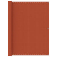 Paravento per balcone protezione privacy schermo privacy 120 x 500 cm HDPE arancione 02_0010289