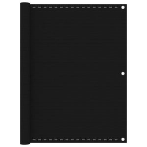 Paravento da Balcone Nero 120x400 cm in HDPE cod mxl 11933