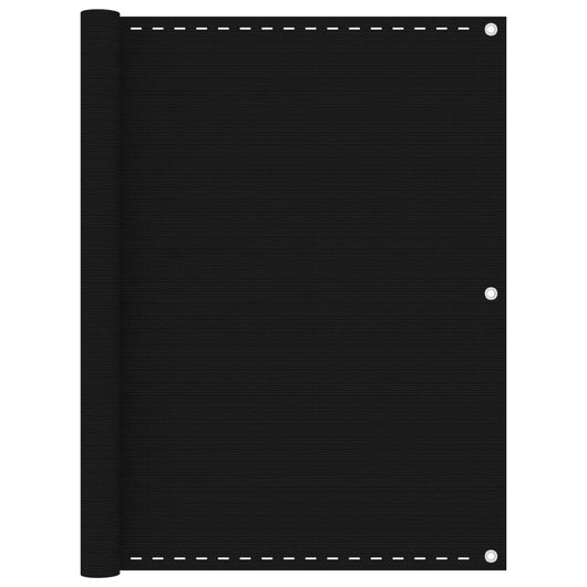 Paravento da Balcone Nero 120x400 cm in HDPE cod mxl 11933