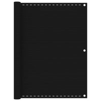 Paravento per balcone protezione privacy schermo privacy 120 x 400 cm HDPE nero 02_0010260