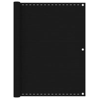 Paravento da Balcone Nero 120x600 cm in HDPE cod mxl 9925