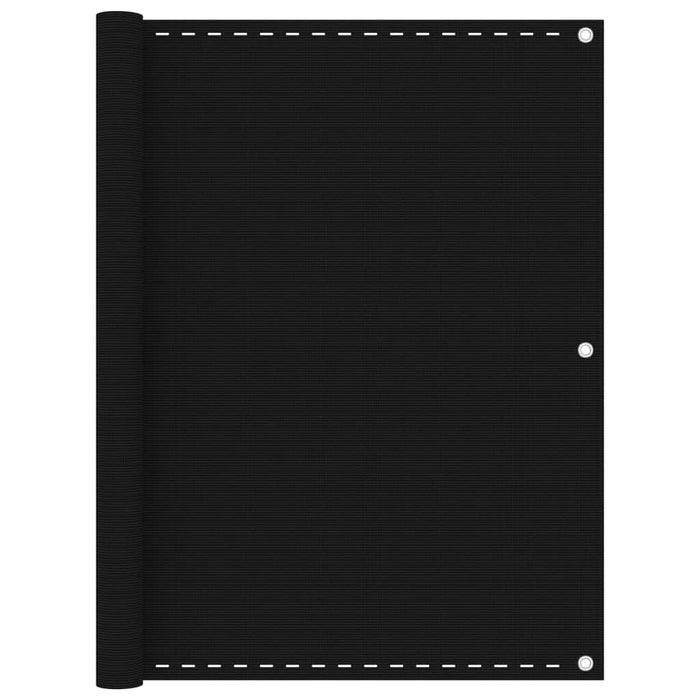 Paravento da Balcone Nero 120x600 cm in HDPE cod mxl 9925