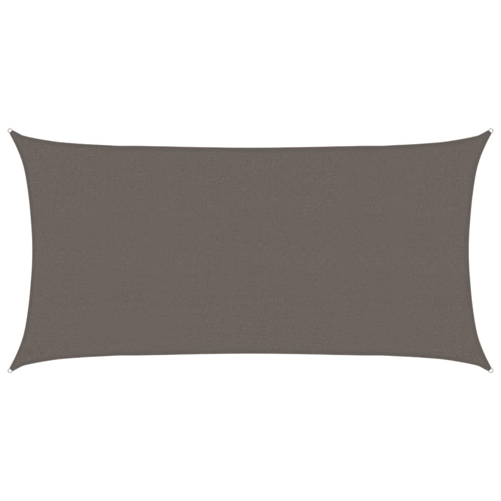 Vela Parasole 160 g/m² Antracite 2,5x5 m in HDPE 311071