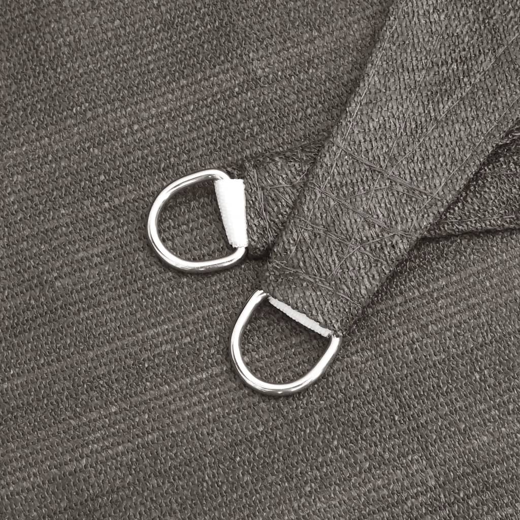 Vela Parasole 160 g/mÂ² Antracite 4x4x4 m in HDPE