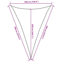 Vela Parasole 160 g/m² Beige 5x7x7 m in HDPE 311154