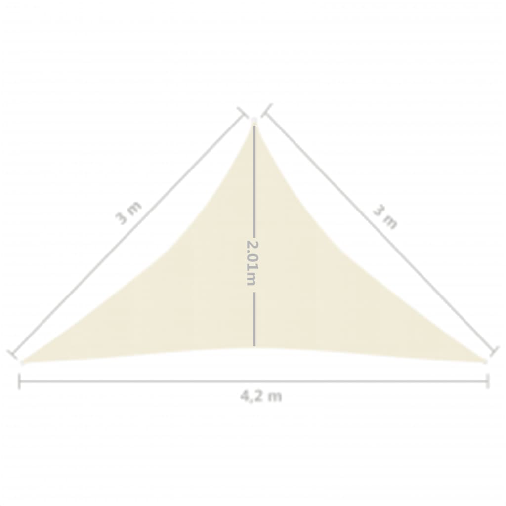 Vela in tessuto per ombrellone 160 g/m² 3 x 3 x 4,2 m HDPE crema 02_0009082