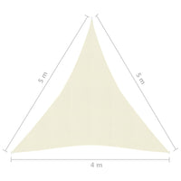 Vela in tessuto per ombrellone 160 g/m² HDPE 4 x 5 x 5 m crema 02_0009097