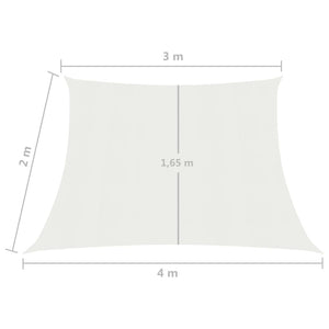 Vela in tessuto per ombrellone 160 g/m² bianco 3/4 x 2 m HDPE 02_0009012