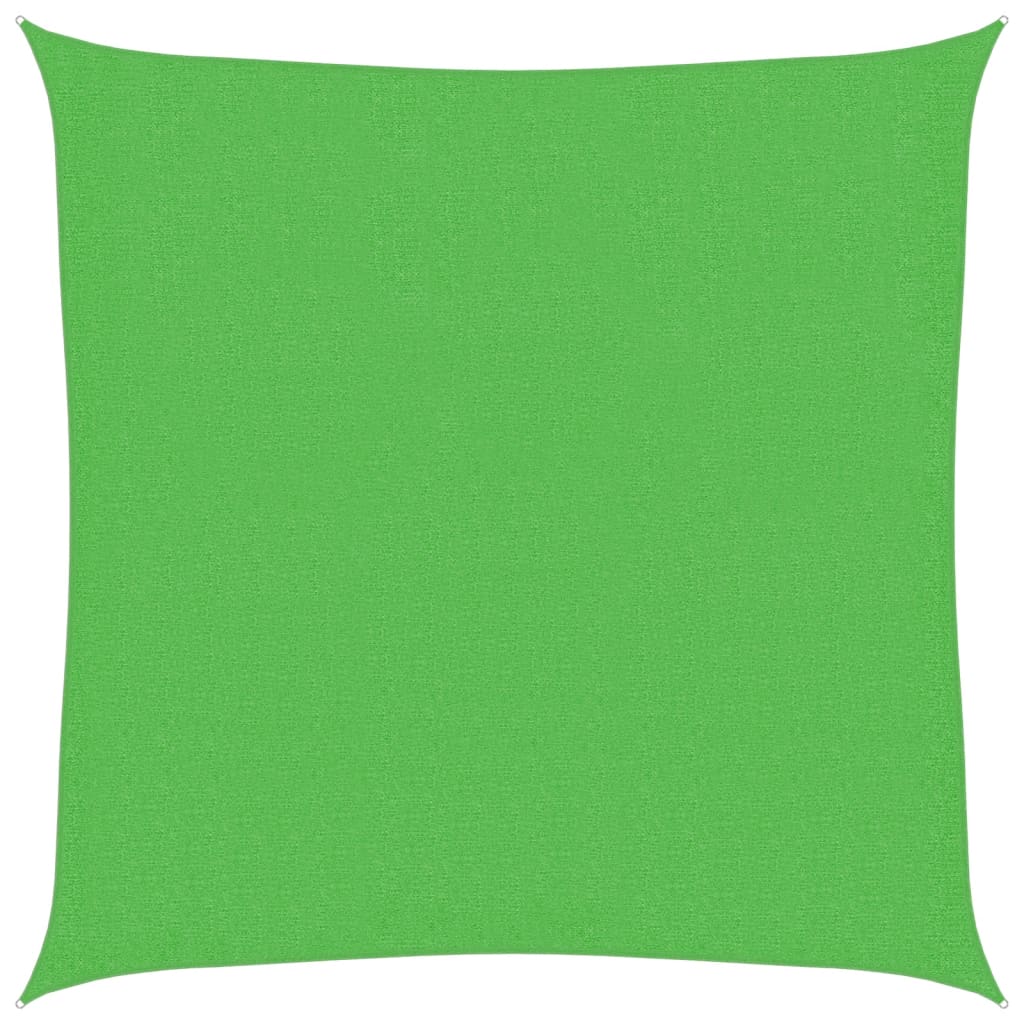 Vela Parasole 160 g/m² Verde Chiaro 2,5x2,5 m in HDPE 311273