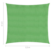Vela in tessuto per ombrellone 160 g/m² HDPE 2,5 x 2,5 m verde chiaro 02_0009359
