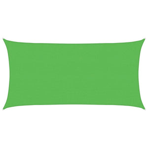 Vela Parasole 160 g/m² Rettangolare Verde Chiaro 2,5x5 m HDPE 311291