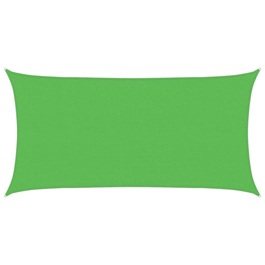Vela Parasole 160 g/m² Rettangolare Verde Chiaro 2,5x5 m HDPE 311291