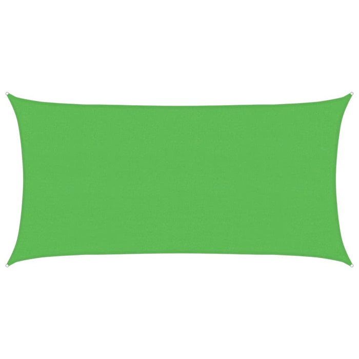 Vela Parasole 160 g/m² Rettangolare Verde Chiaro 2,5x5 m HDPE 311291