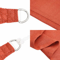 Vela Parasole 160 g/m² Triangolare Terracotta 5x5x5 m in HDPE 311372