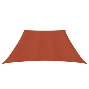Vela ombreggiante 160 g/m² 3/4 x 2 m HDPE terracotta 02_0009346