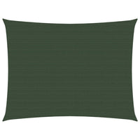 Vela ombreggiante 160 g/m² verde scuro 2,5 x 3 m HDPE 02_0009407