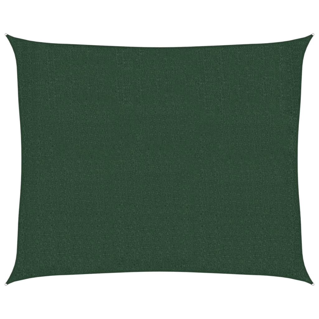 Vela Parasole 160 g/m² Verde Scuro 2,5x3 m in HDPE 311452