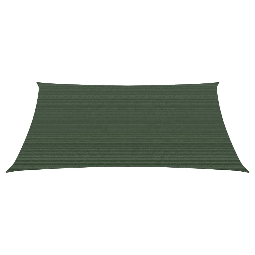Vela ombreggiante 160 g/m² verde scuro 2,5 x 3 m HDPE 02_0009407