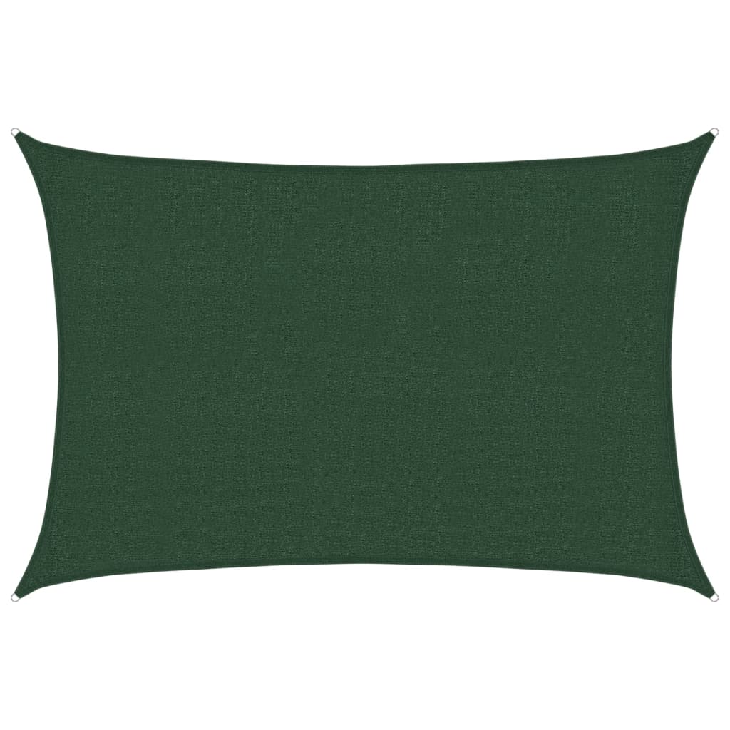 Vela Parasole 160 g/m² Verde Scuro 2,5x3,5 m in HDPE 311453