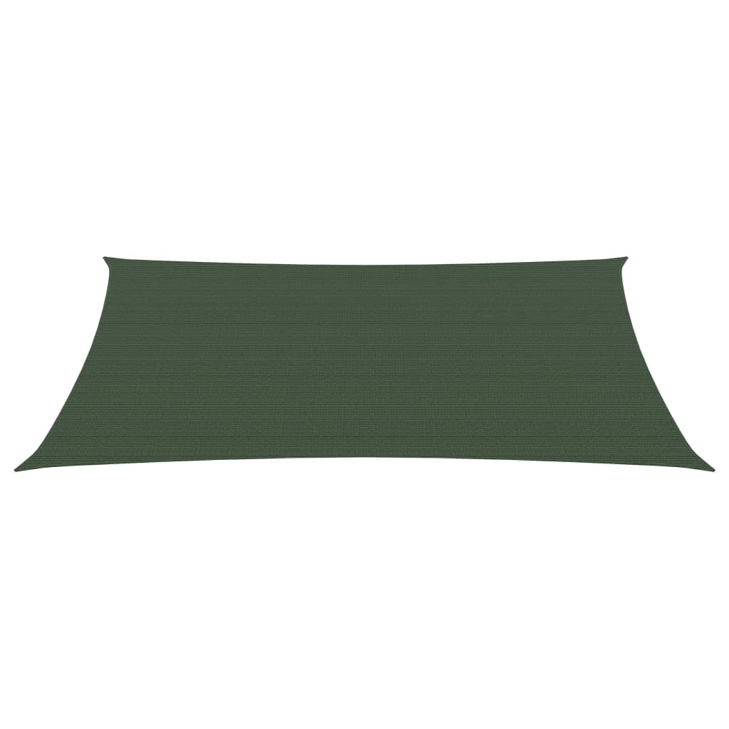 Vela ombreggiante 160 g/m² verde scuro 2,5 x 3,5 m HDPE 02_0009408