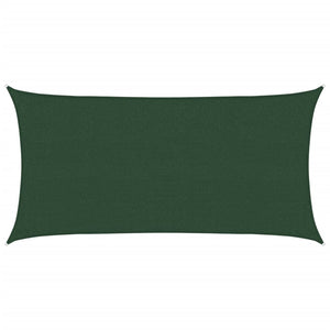 Vela Parasole 160 g/m² Verde Scuro 2,5x5 m in HDPE 311456