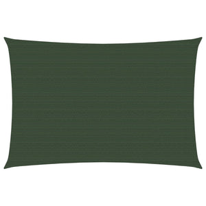 Vela ombreggiante 160 g/m² verde scuro 3 x 4 m HDPE 02_0009425